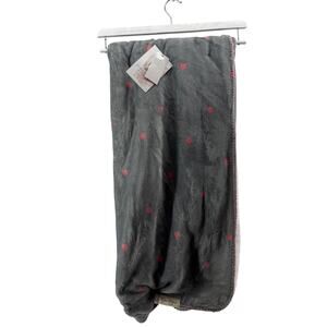 Jessica Simpson Polka Dot Sherpa Fleece Blanket